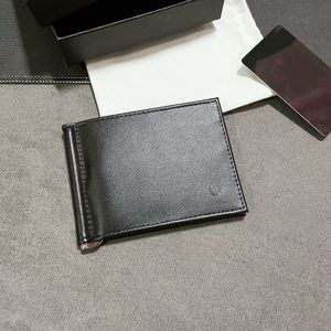 Mini-portemonnee, luxe visitekaartjeshouder, draagtas voor heren, lederen korte zak, portemonnee voor munten, geldclip, originele doos