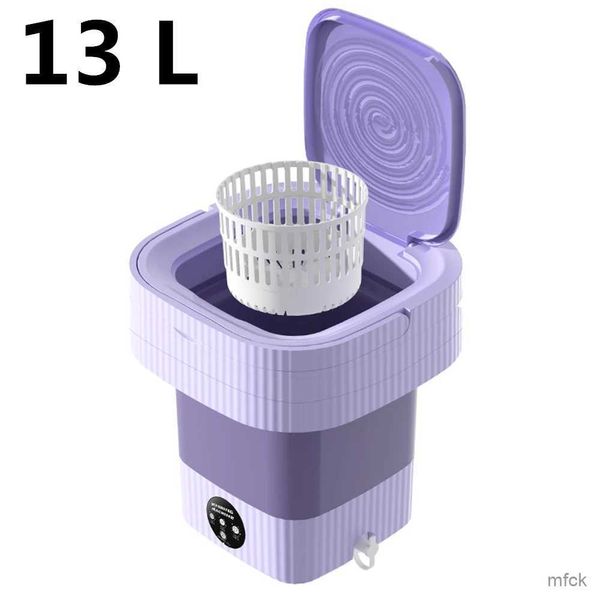 Mini lavadoras 13L Big Capacidad Labicadoras plegables Portables para ropa con secadora de viaje a casa Mini lavadora Mini UK Au Plug 110V