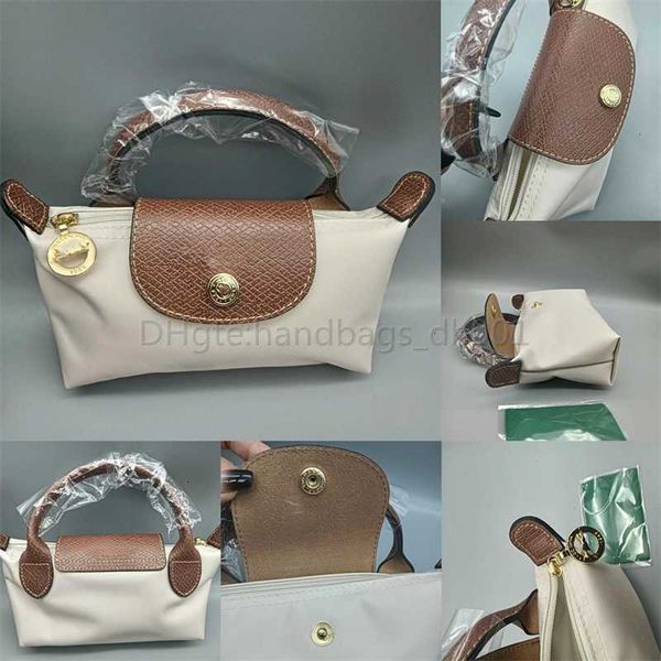 Mini bolso al por mayor Monedero para mujer 2024 Estilo Un hombro Rayado Alto Dumpling Cambio Moda Calidad Móvil Bolsas de nylon Diseñador Monedero Bolso