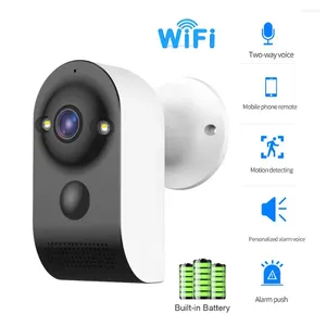 Mini caméra Wifi Full HD 1080P alarme de Vision nocturne caméra intelligente CCTV Surveillance vidéo caméras rechargeables batterie 18650 intégrée