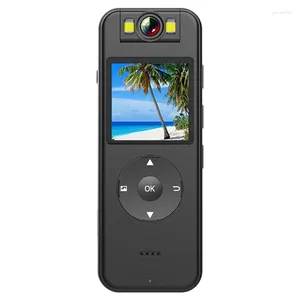 Mini WiFi Camera Ensemble avec IPS Screen Wearable Pocket BodyCam CamCrorder 64G Menmry Carte