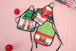 Mini Wijnfles Schort Wijnfles Cover Kerstdecoratie Craft Kerst Candy Bag Gift Table Decoration FP10