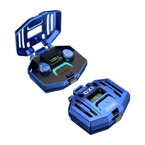 Mini draadloze oortelefoon Lage latentie Ruisonderdrukking Gaming-headset met pop-up cover Mecha-stijl Metalen structuurontwerp Batterij Digitaal display Kan mobiele telefoon opladen