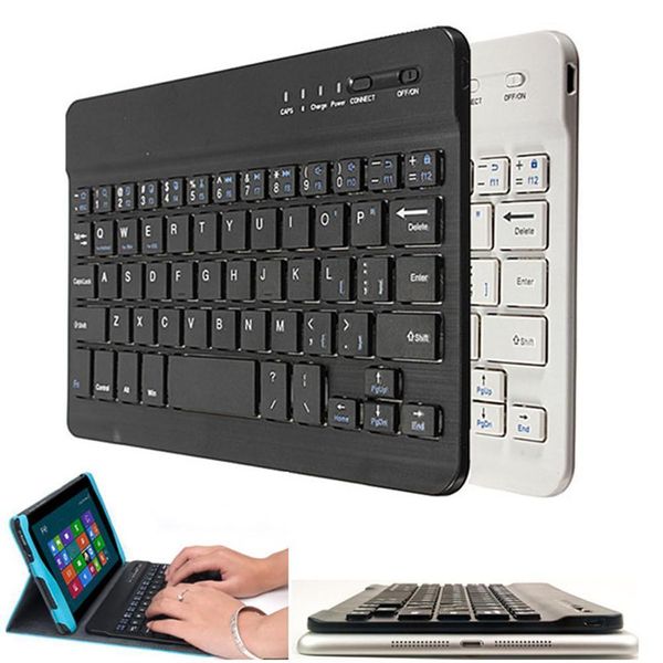 Mini teclado inalámbrico Bluetooth para Ipad, teléfono, tableta, teclado recargable para Android Ios Windows