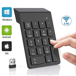 Mini Wireless Numeric Keyboard 2,4 GHz Numpad 18 Keys Digitale Pave Numpad voor Accounting Teller Laptop Notebook Tablets