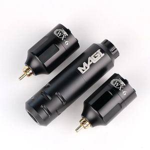 Mini Wireless Tattoo Machine Set avec 2pc Alimentation Battery RCA Interface Rotary Pen Kit pour les débutants 240418