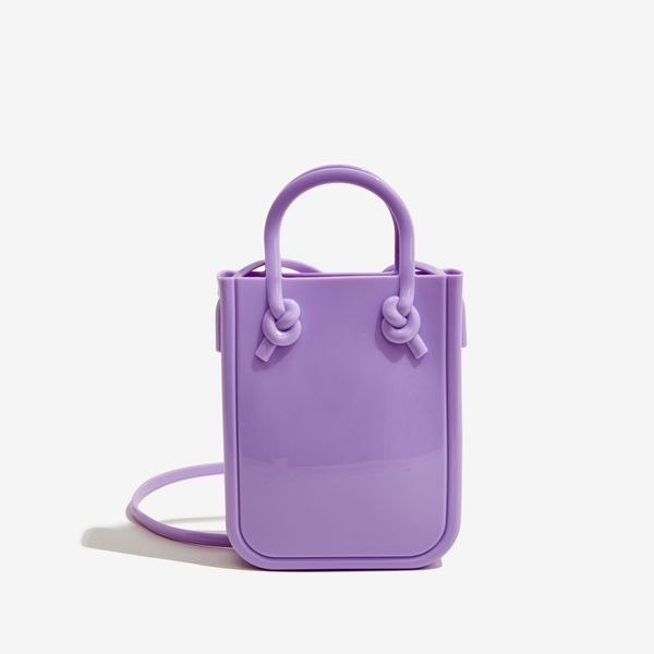 Mini-femmes sacs à main dames nouveauté décontractée pvc petit sac de téléphone à la main bon marché en plastique