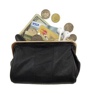 Mini porte-monnaie pour femmes, Original, porte-cartes en cuir véritable, petits portefeuilles en peau de mouton, cadre métallique, sac de monnaie