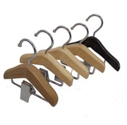 Mini Wood Hair Extensions Hanger Rack Men Tie Clip Pet Deskleding Kleed Hanger 50 stcs/Lot SN551