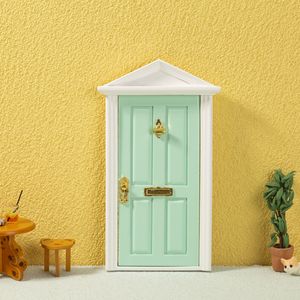 Mini porte en bois 1:12 pour maison de poupée, porte Miniature en bois, porte de fée pour l'éducation des contes de fées, jouet d'apprentissage 1224295