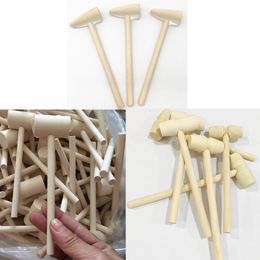 Mini marteau en bois maillets en bois pour coquille de crabe homard fruits de mer outils à main artisanat bijoux artisanat maison de poupée jouant maison Supplie