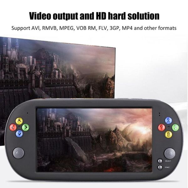 Mini X16 7 pouces rétro classique portable Portable jeux intégrés couleur écran lecteur cadeau joueurs jeu