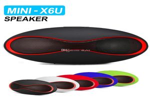 Mini X6 Bluetooth-luidspreker Portable draadloze luidspreker met TF-kaart O Player Music Smart handsfree speakers met Retail Box1882458