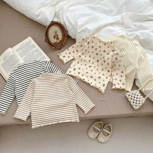 MINIAINIS AUTUMNE HIVER BÉBÉ BOOD ENTE ENTÉRIEUR LONG LONGE TSHIRT GRIPS COTTON SKI SUILLE FILLE SUPPRIMATE