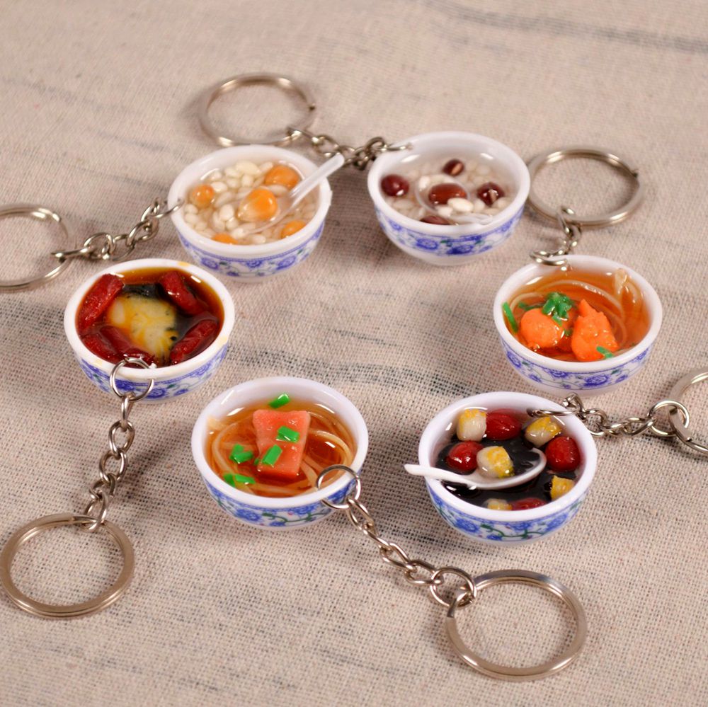 Miniature Dollouse Toy Kitchen Conjunto de arroz chin￪s Macarr￣o de macarr￣o de macarr￣o Cozinhas de sobremesas Fake Food Toys Dolouse Decoration 1279