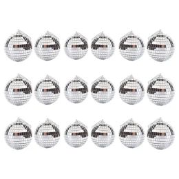 Miniaturen 18 stuks Kerstspiegeleffectballen Lichtgewicht decoratieve spiegeleffectballen Ophangingen Kerstspiegeleffectballen voor disco