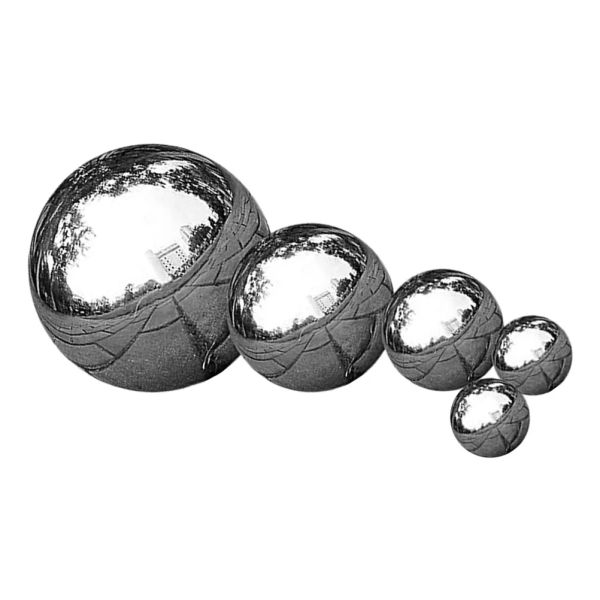 Miniatures 5 pièces boules sensorielles décor extérieur globe de jardin boules en acier inoxydable garniture de miroir accessoires de réflecteur de jardin observation du jardin