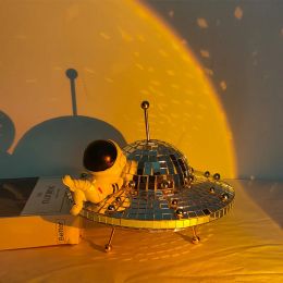Miniaturen Discobal UFO-spiegel Reflecterende ballen Kawaii Bureauaccessoires Miniatuurartikelen Woondecoratie Ornamenten DIY Esthetisch Modern