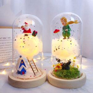 Miniatures Handmade Cloud Night Light Little Prince Witch Home Decor Romantic Atmosphère Lamp Gift For Partner Friend Saint Valentin