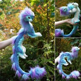 Miniatures kawaii poupées nouvelles 50 cm bleu sisu dragon peluche jouet raya et les derniers jouets dragon animaux en peluche doux kawaii poupées anniversaire cadeau