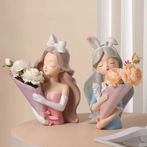 Artisanat miniature en résine, décorations de princesse Alice, pour la maison, le salon, le porche, le meuble TV, cadeau de pendaison de crémaillère