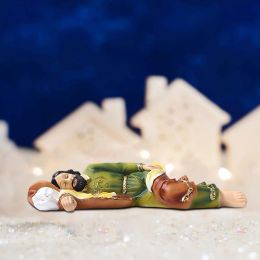 Miniatures Saint Joseph endormi Statue catholique religieux cadeau Figurine Antique petite boîte à bijoux organisateur étui de rangement décor à la maison
