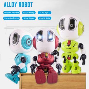 Miniatures Smart Talking Alloy Robot Toy Head Touch Sensor Toys Robot DIY GESTER ELECTRONIQUE ROBOT ALLIAT LED LED AMOVABLE ÉLECTRONIQUE