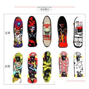 Miniatures Toys Mini Finger Bards Skate Truck Print Professional Plastic Stand Bingerboard Skateboard For Kid Toy Children Gift Dro DH2QA