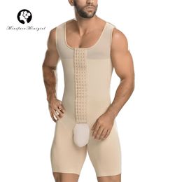 Minifaceminigirl Compressie Kledingstukken Fajas Colombianas Para Hombre Bodysuit Shapewear Shirt Gordel voor Mannen Shaper Liposuction