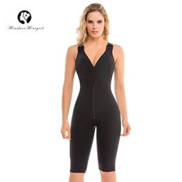 Minifaceminigirl Dames Postsurgery Postpartum Colombiaans Volledige Body Shaper Tummy Control Slimming Shapewear Fajas Colombianas 201222