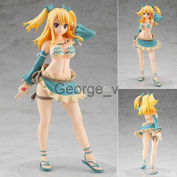 Minifig 17cm FAIRY TAIL Sexy Girl Anime Figure Lucy Heartfilia Action Figure FAIRY TAIL Série Finale Lucy Verseau Forme Ver Figure Jouets J230629