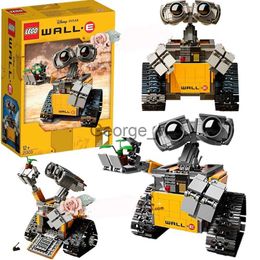 Minifig 18cm Kids WallE Robot Speelgoed 687pcs Idee Technic Figuren Model Building Kits Bakstenen Blok Educatief Kerst Speelgoed Verjaardagscadeau J230629