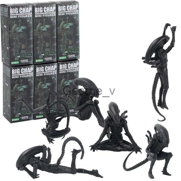 Minifig 6pcs Big Chap Aliens VS Predators Action Figure Alien Hybrid Figuration Xenomorph Aliens AVP Modèle Jouets J230629