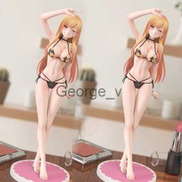 Minifig My DressUp Darling Marin Kitagawa 24cm PVC Anime Figuur Marin Kitagawa Bikini Action Figure Volwassen Collectie Model Pop Speelgoed J230629