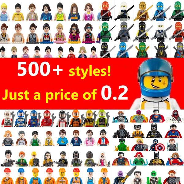 Minifig Toy Building Blocks Toys Minifigs Block Stormtrooper Ninjago Doctores y enfermeras Compatibles con los regalos de rompecabezas de partículas pequeñas ensambladas para niños