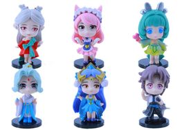 minifiguur 6 STKS Anime figuur Game figuur actie anime Handtas Oude Karakter Zhuge Liang figuur anime funko pop figuur Angela Twist Ei Pop speelgoed Kerstcadeau