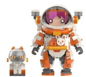 Space War Bear brique figurine astronaute Expression modèle construire brique blocs de construction ours briques Minifigs jouets pour enfants Semi perspective mécanique maison cadeau