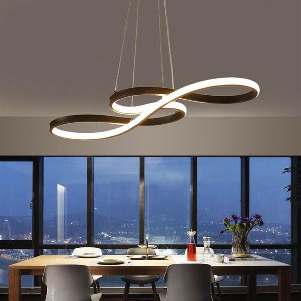 Minimalisme bricolage suspendu moderne pendentif LED lumières pour salle à manger barre suspension luminaire suspendu lampe suspendue luminaire 233i