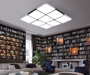 Minimalisme woonkamer slaapkamer slaapkamer keuken moderne led plafondlampen wit en zwart AC85-265V superdunne plafondlamp armatuur llfa
