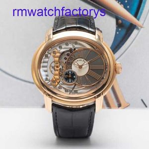 Minimaliste AP Wrist Watch Mens Millennium Series 47 Dia 18K Rose Gold Material Small Automatic Mechanical Watch 15350OR