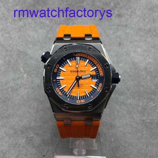 Minimaliste AP Wrist Watch Royal Oak Series offshore Blue Plate Rubber Band Automatic Mechanical Mens Precision Steel Material Diamètre 42mm Luxury Watch