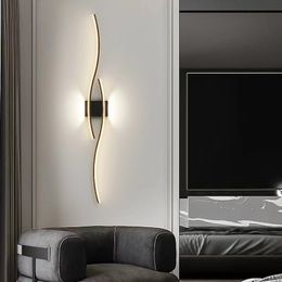 Minimalistische slaapkamer LED -wandlampen Decor voor bank achtergrond binnenwandverlichting muur sconce voor gang gang