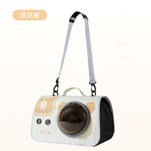 Minimalistische zwarte cartoon Cat Space Cat Bag, Little Cat Spring/Summer Outdoor Travel Crossbody Bag, grote capaciteit Pet Bag 320