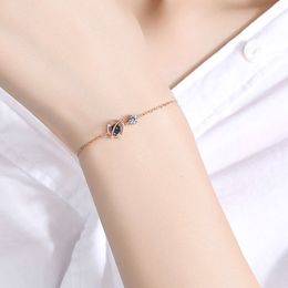 Collier bracelet minimaliste avec design de niche, bijoux en pierre de verre planète rêveuse, cadeau saint valentin