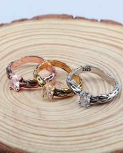 Minimalistische gouden ringen unieke boom wijnstokontwerp geometrische retro sieraden voor dames