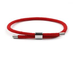 Minimalistische handgemaakte Milanese touwarmband Mixcolor rode draadarmband voor vrouwen mannen liefhebbers vriend geluk polsband sieraden12257229