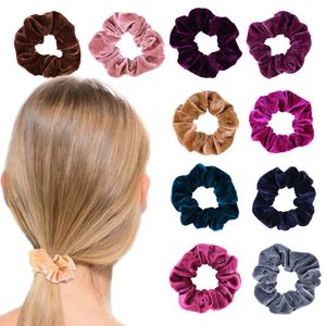 Accessoires de cheveux de bandeau de boucle élastique colorée en peluche de gros intestin minimaliste