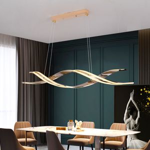 Minimalistische LED-kroonluchter voor eetkamer Moderne geometrische keukenhanglamp Eenvoudig woondecoratie Hanglamp
