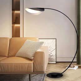 Lampadaire LED minimaliste Black Parabola Planchers Light Salon Roole