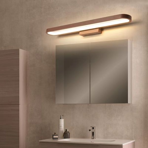 Minimaliste moderne Led miroir avant applique scandinave salle de bain lumière chambre entrée cuisine vanité lumières